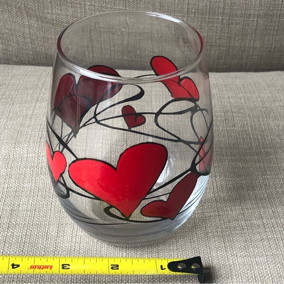 Hand Painted Glass. Hearts. Amanda Lee - Picture 9 of 9